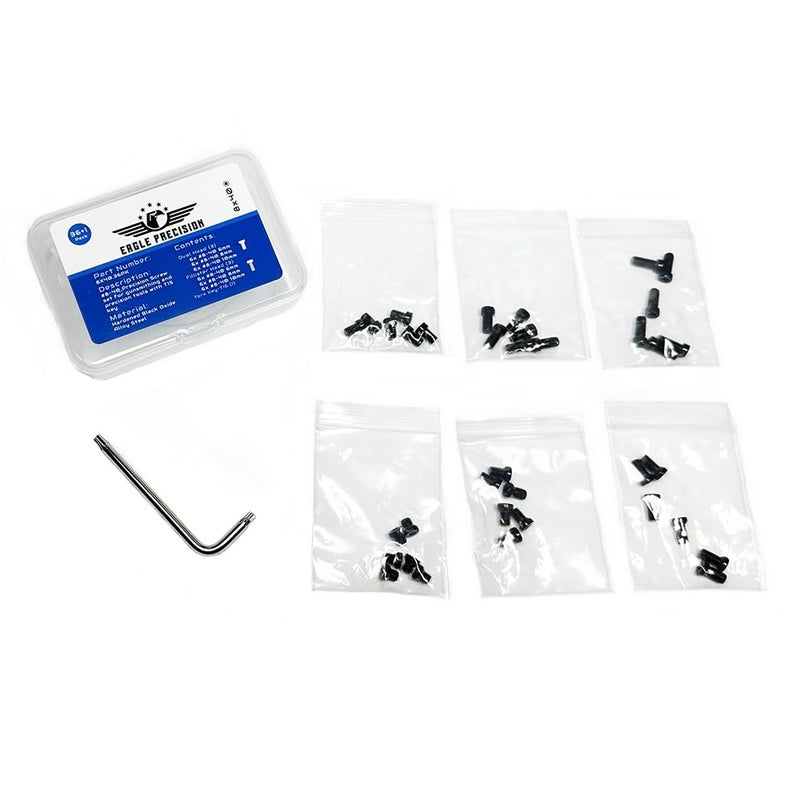 Eagle Precision #8-40 Screw Set | 36 Pcs of 8-40 Screws: 6mm, 8mm, 10mm for Precision Tools, Plates, and Mounts | Includes Oval & Standard Heads, Torx Key - Image 3